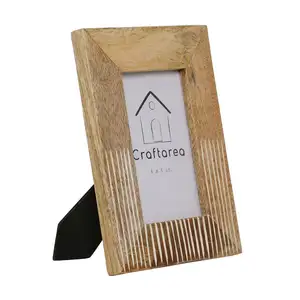 Cadre de Photo en bois de 4x6 pouces, artisanal à la main, décoration de la salle, cadeau