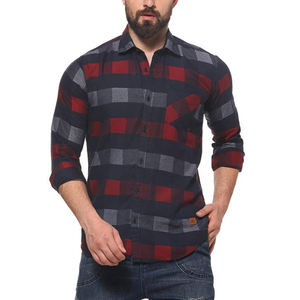 เสื้อเชิ้ตแขนยาวทรงสลิมฟิตของผู้ชาย,เสื้อเชิ้ตทางการพิมพ์ลายลำลองแนวธุรกิจ - Product Image 6