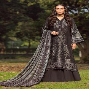 Trajes de Kameez Shalwar Bordados para Mujer, Trajes de Lawn de Faisalabad, Trajes de Shalwar Kameez Pakistaníes de Alta Calidad - Product Image 1