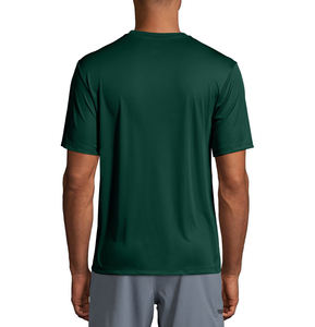 เสื้อยืดเล่นกีฬาสำหรับผู้ชายดีไซน์แบบกำหนดเองโลโก้ด้านหน้า - Product Image 3