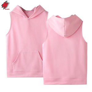 Vente en gros 2022 Débardeurs personnalisés pour hommes Musculation Gym Workout Hoodie Design imprimé Printemps Vente chaude Polaire sans manches - Product Image 4