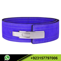 Ceinture de levier en cuir de vache violet, boucle pour exercices de gymnastique, couleur unie, blanc, accessoire de couture