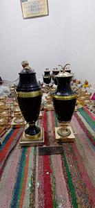 Suministros funerarios de urna de cremación, color negro, latón, muy grande - Product Image 5