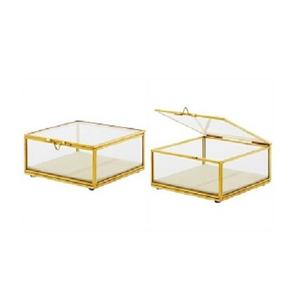 Fabulous Design Metal And Glass Jewelry <b>Box</b> For Rings <b>Necklace</b> Watches And Cosmetics Storage Jewelry <b>Box</b> - Product Image 4