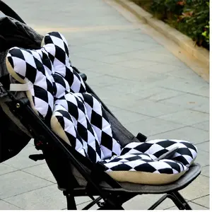 Coussin de siège de poussette pour bébé, coussin de siège de voiture, 100% coton, matelas, oreiller, chariot de transport pour bébé, coussin de luxe doux et élégant - Product Image 1