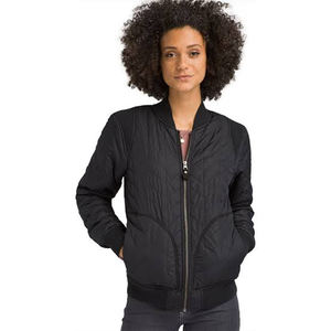 Women's Winter Outdoor <b>Pilot</b> Bomber <b>Jacket</b> with Satin Fabric Dyed & Embroidered Breathable Design - Product Image 3