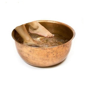 Tazón de Pedicura de Cobre Martillado para Accesorios de Belleza Personal, Tazón de Manicura y Pedicura de la Mejor Calidad al por Mayor - Product Image 3
