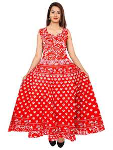 Jaipuri Kurti Plazo ensemble coton femmes robes décontractées naturel OEM Service tissé adultes imprimer lavable automne 100% coton col en v - Product Image 6