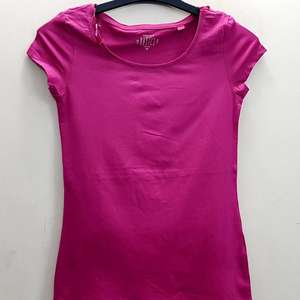 Camisetas de Manga Corta para Mujer, Marca Original, Cuello Redondo, Transpirables, Ajustadas, Elásticas, Informales, de Algodón, Hechas en Bangladesh - Product Image 1