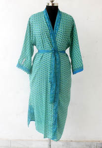Silk <b>Kimono</b> Robe Cotton Robe Bath Robe - Product Image 3