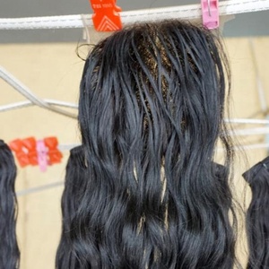 Dentelle suisse haut de gamme à CLOSURE, haut de gamme, sans traitement ondulé, SWISS LACE, TRANSPARENT - Product Image 1