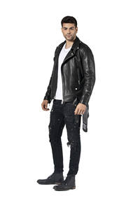 Chaqueta universitaria de cuero genuino Nappa con estilo para hombre, tela transpirable suave, logotipo personalizable, informal para las estaciones de primavera e invierno - Product Image 2