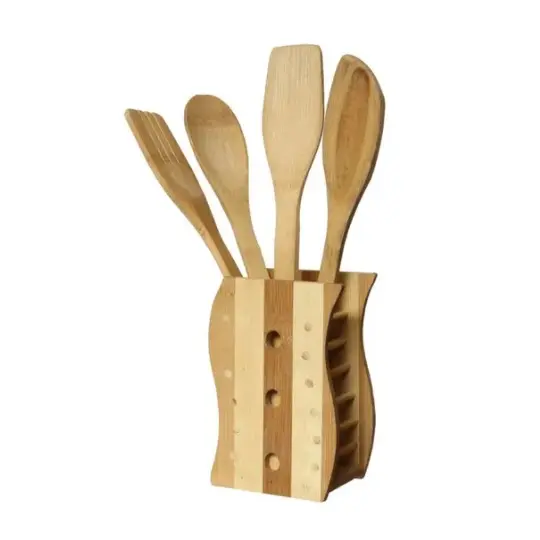 Suporte de talheres de madeira, suporte moderno para talheres de madeira, artesanato, cozinha, colher usado, suporte para talheres de mesa de jantar