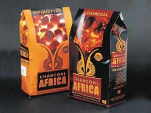 Haifa ISRAEL EID AL ADHA CHARCOAL GRILL INDONESIA HARD WOOD BBQ BARBECUE CHARCOAL BARBEQUE SUPERMARKET GRADE 2 KG KRAFT PAPER - Product Image 3