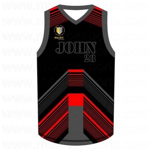 ออกแบบระเหิดเครื่องแบบบาสเกตบอลเสื้อกั๊กที่กำหนดเองและท็อปส์โลโก้ที่กำหนดเองและการออกแบบ - Product Image 2