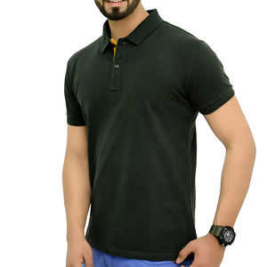 Polo de algodón para hombre, camiseta lisa con Logo Oem, color blanco - Product Image 5