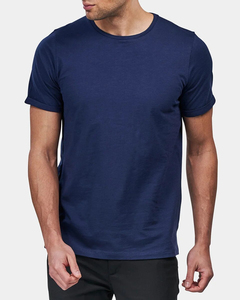 Cómoda camiseta informal para hombre con mangas cortas y costuras de calidad para deportes al aire libre, incluido el Golf de marcas de calidad - Product Image 2