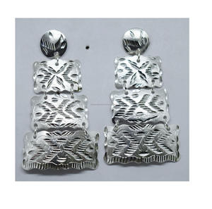 Pendientes bordados de la India para mujer, joyería de moda, multicolor - Product Image 5