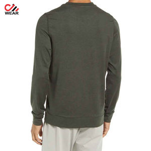 Wholesale Custom Crew Neck Sweatshirt | Blue Solid Color Plain Custom Design Uniform Sweat Shirt | High Quality Men Sweat Shirt - Product Image 3