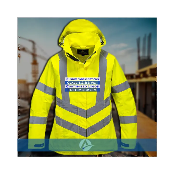Factory Supply High Visibility Safety Work Clothes Construction Security Workwear 3M Reflective Work Jacket For Mens