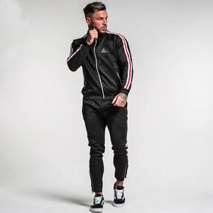 Survêtements 100% Polyester pour adultes, couleur grise et noire, tenue décontractée avec OEM - Product Image 6