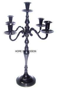 Modern Silver Color Vintage Design Metal Decoration Candelabra Rustic Look Designer Fancy Modern Tabletop Decorative Accessories - Product Image 6