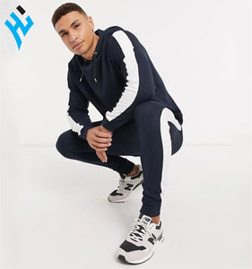 2025ชุดวอร์มผ้าฝ้าย100% 2ชิ้นสำหรับผู้ชายชุดวอร์มเสื้อสวมหัวมีฮู้ดและกางเกงจ็อกเกอร์โลโก้ตามสั่ง - Product Image 5