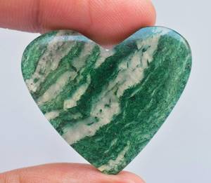 100% ธรรมชาติชีวภาพ Aventurine หัวใจพลอยรูปหัวใจพลอยหลวม - Product Image 3