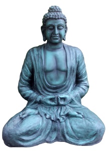 พระพุทธรูปไฟเบอร์กลาสตกแต่งประติมากรรมนั่งเพื่อความสงบสุขกลางแจ้งในร่มรูปปั้นประดิษฐ์ขนาดใหญ่สำหรับการขาย - Product Image 3