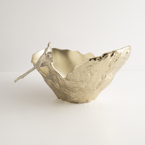 Bols à date élégants avec accent d'oiseau pour la maison, hôtel, Restaurant, ustensiles de cuisine en Aluminium de couleur argent, bols de service à fruits secs - Product Image 2