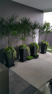 Maceta Rectangular Minimalista Ecológica en Oferta, Maceta Galvanizada con Recubrimiento en Polvo, Acabado en Color Negro para Jardín o Parque - Product Image 3
