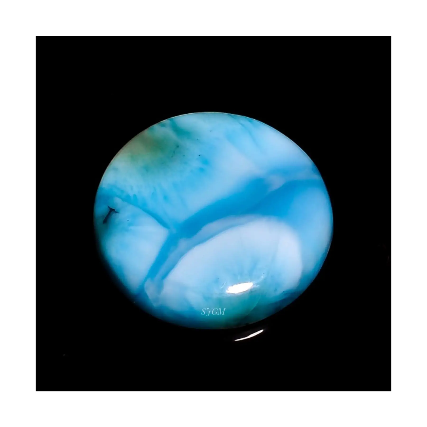 "7 мм круглый блестящий натуральный Larimar" Оптовая цена Высокое качество свободные драгоценные камни | Натуральный LARIMAR из Испании |