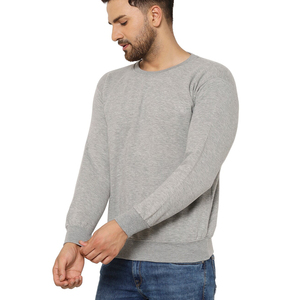 High Quality Polyester/Cotton/Fleece Men's Winter Sweatshirts Comfortable Solid Pattern Puff Printed Logo <b>Washed</b> OEM Supply - Product Image 3
