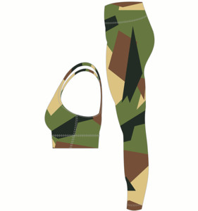 Conjunto de ropa de Yoga para correr para mujer, Leggings elásticos de cintura alta, para gimnasio y entrenamiento - Product Image 3