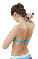 ALLWINWIN RMB26 Roller-Massageball - Stiftförmiger Edelstahl Plantarfasziitis-Massagegerät Fußpunkt-Massagegerät