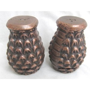 Ensemble de 2 salières et poivrières en acier inoxydable, finition argentée brillante, texture martelée, vente directe d'usine - Product Image 2