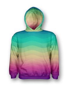 Arco Iris onda Jersey Sudadera con capucha - Product Image 1