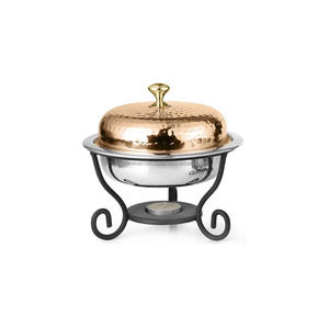 Plat à friture en cuivre antique Ensemble de buffet carré fait à la main dans un nouveau look pour les hôtels au prix de gros - Product Image 3