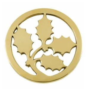 ขาตั้งสามขาโลหะดีไซน์ต้นคริสต์มาสสำหรับงานครัว,แผ่นรองสามขาทรงกลมสีทองทำด้วยมือดีไซน์แบบโบราณสำหรับใช้ในบ้าน - Product Image 1