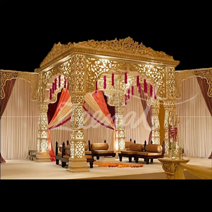 Indian & Asian Wedding Decor Jodha Mandap for South Asian Wedding Jodha Fiber Mandap