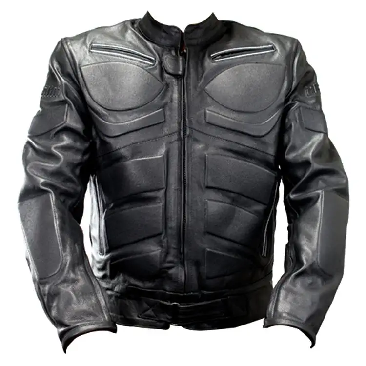 Blouson en cuir de moto, ceinturé à la taille, pour l'hiver