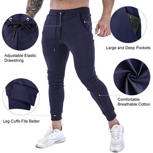 Pantalon décontracté à poches latérales pour hommes, nouveau pantalon d'entraînement de sport, confortable, grande taille, en coton, court, printemps et automne, tendance - Product Image 5