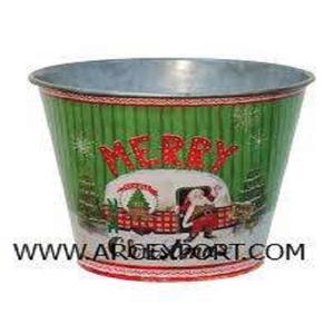 Cubo de hielo galvanizado, decoración clásica barata, diseñador, decoración navideña para bodas y fiestas, diseño elegante, cubo de hielo, Color gris - Product Image 3