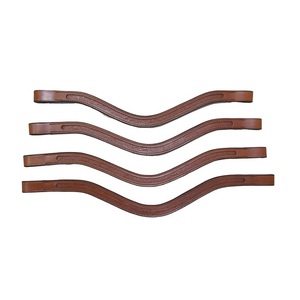 Vente chaude DIY U Forme En Cuir Brow Band/Vide Canal Brow Band Véritable Cuir De Luxe pour cheval Meilleure Qualité À La Mode - Product Image 1