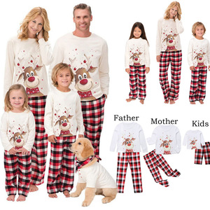 Pyjama de famille pour enfants, vente en gros, vêtements de nuit, assortis, pour noël, personnalisés - Product Image 4