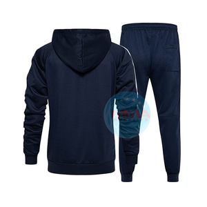 Ensemble de jogging à capuche pour hommes de haute qualité avec logo de marque personnalisé, survêtements de sport en molleton 100 % polyester, vente en gros - Product Image 2