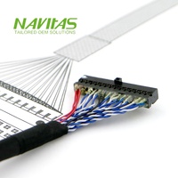 Conjunto de Cable LVDS con Conector Hembra IDC Personalizado para Panel LCD y Placa PCB