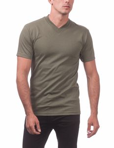 Camiseta con cuello en V de primera calidad para hombre, cómoda Camiseta de algodón 100%, estilo informal inteligente - Product Image 3