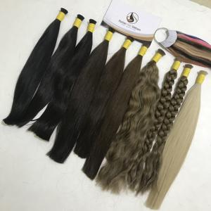 Extension de cheveux humains lisses de Style vietnamien, postiche à Double dessin, couleur reflets, extensions capillaires naturelles, Natural Wave, nouveau Style, 2020 - Product Image 1