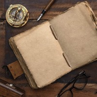 Diario de cuero unisex vintage hecho a mano con papel de borde desflecado, encuadernación en espiral, tapa dura auténtica, regalo original